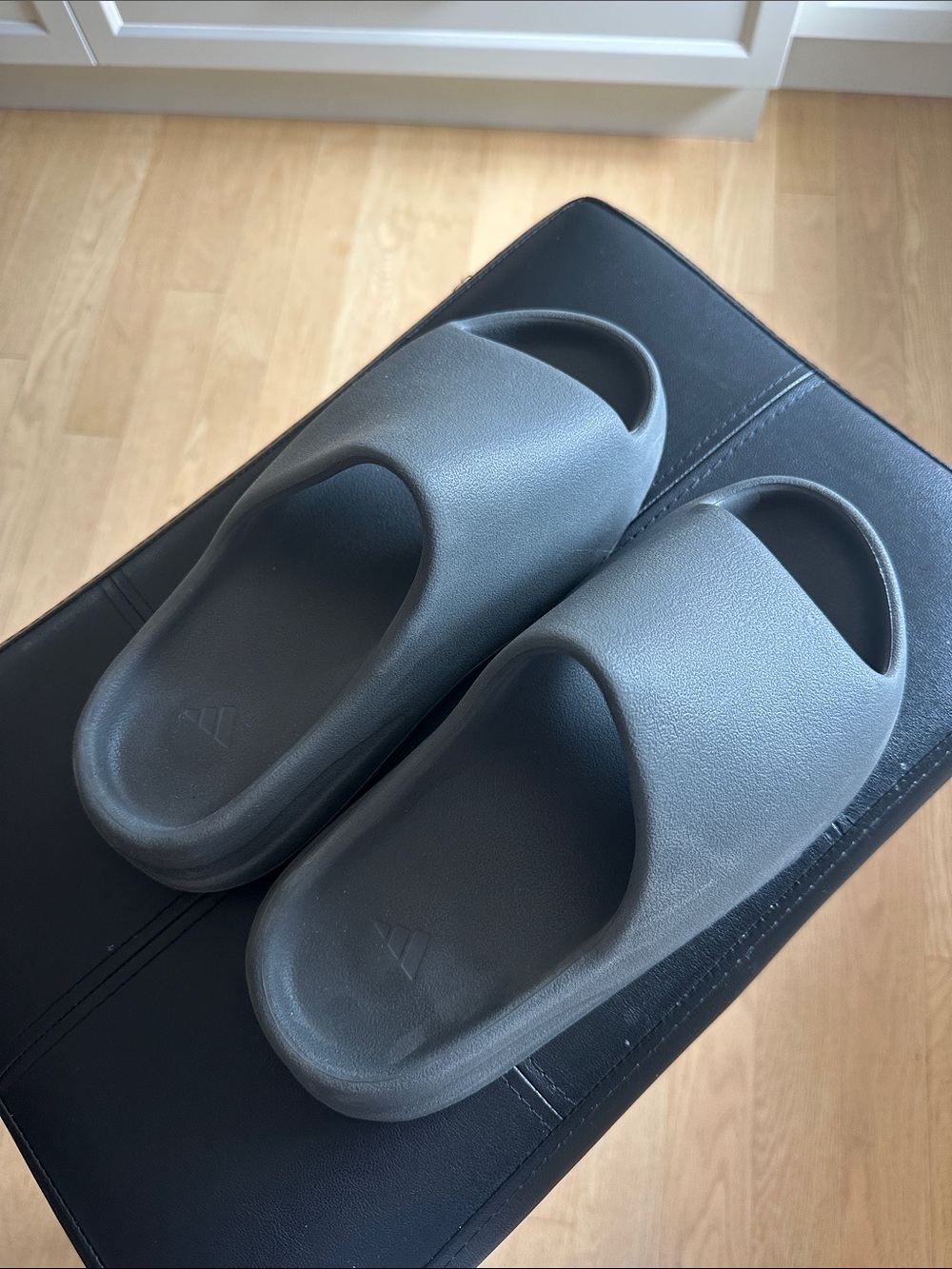 Adidas Charcoal Slides - Comfort Foam Slides
